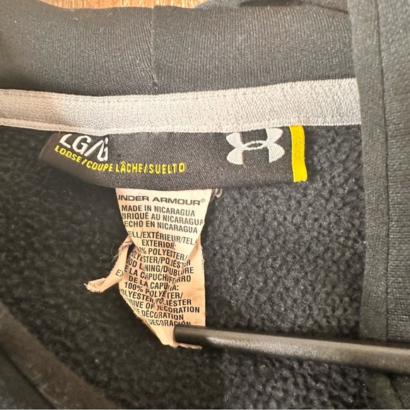 Under Armour Blue Storm Fleece Sweatshirt Hoodie Men's L Loose Fit Embroidered - Picture 6 of 11